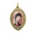 Pendant / medal, 18k gold and enamel, “Virgin”, circa 1900 – France Exquisite yellow gold pendant with a central oval...