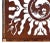 Steel Torch Cutout Panel With Flame and Phoenix Design For Sale - Image 4 of 7