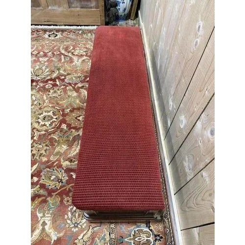 Wood Louis Philippe Storage Bench in Oak For Sale - Image 7 of 9