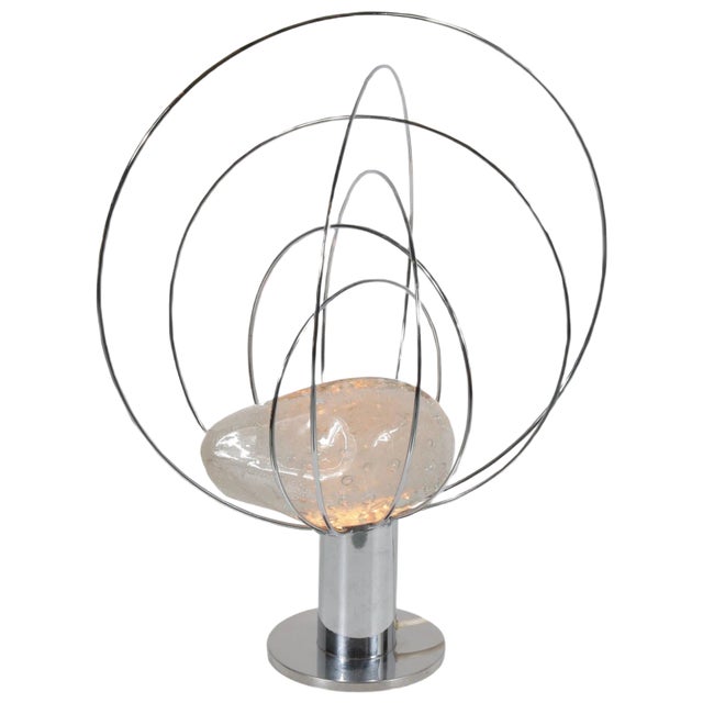 Sculptural Table Lamp by Angelo Brotto for Esperia, 1960s For Sale