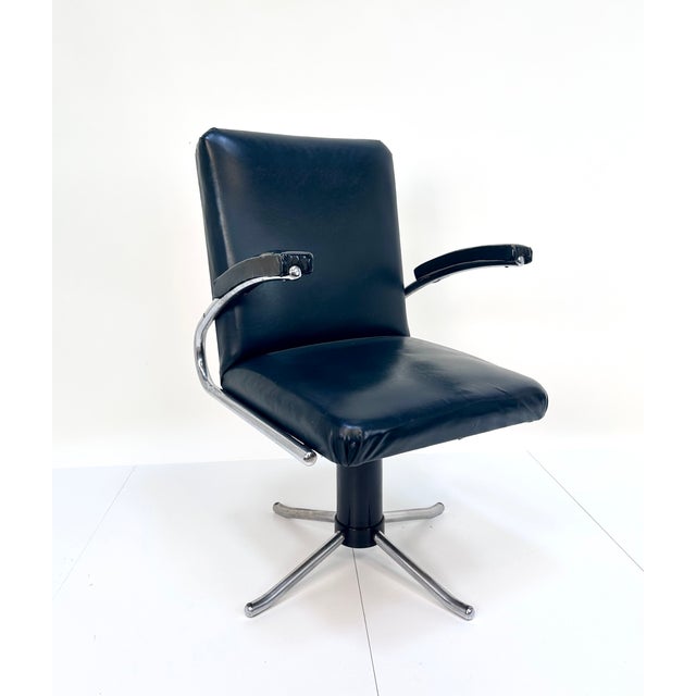 Early Steel Tube Swivel Desk Chair with Tilt from Mauser Werke Waldeck, Germany, 1930s For Sale - Image 6 of 18