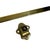 Metal Antique Brass Pot Rack Rail French Kitchen Hanging Rack, 1890s For Sale - Image 7 of 9
