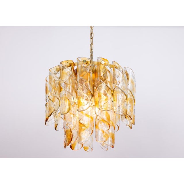 Large Murano Glass Tubes Flush Mount Light from Kaiser, Germany, 1960s For Sale - Image 11 of 17