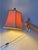 Mid-Century Brass Wall Light with Adjustable Swing Arm and Off-White Lampshade For Sale - Image 5 of 13