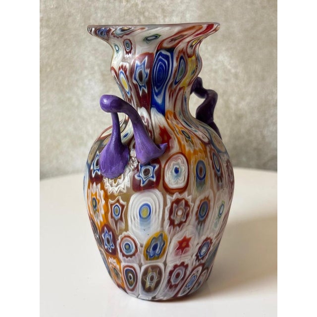 Vintage Vase in Murano Glass from Fratelli Toso, 1920 For Sale - Image 9 of 12