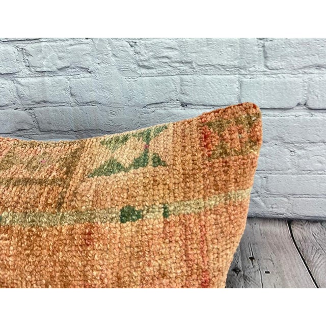 Turkish 16 x 24 Rug Pillow Sultanate Sanctuary Turkish Pillow Cushion Cover For Sale - Image 3 of 4