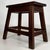 Wood Vintage English Carved Joined Oak Stool, 1941 For Sale - Image 7 of 11
