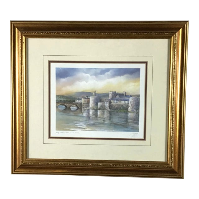 Gold Framed Print of King John’s Castle by Philip Gray For Sale