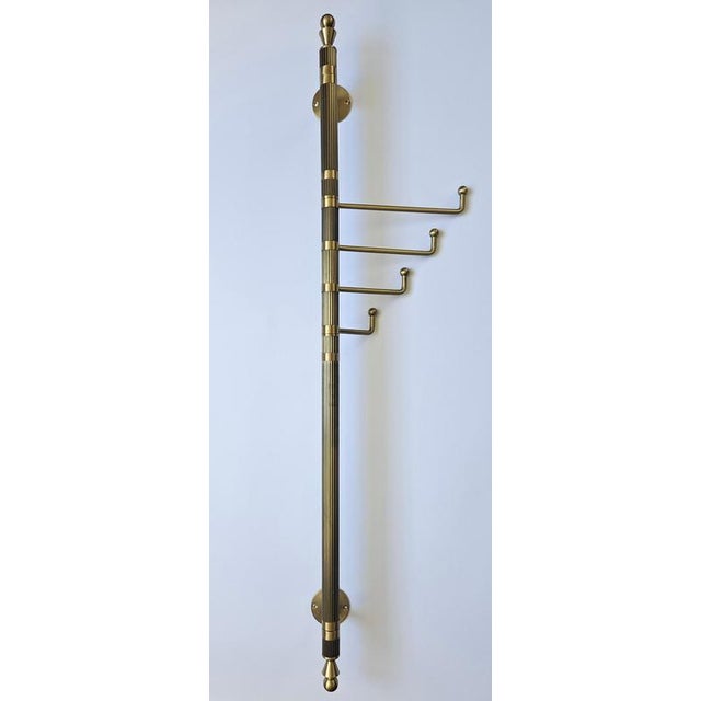 Mid-Century Brass Coat Rack, Germany, 1970s For Sale - Image 9 of 14