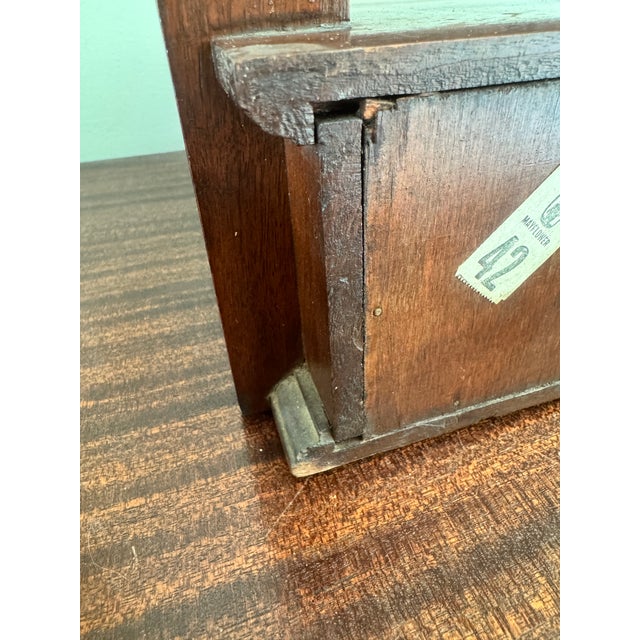 Mid 20th Century Mid 20th Century Federal Style Mahogany Tabletop Shaving Mirror For Sale - Image 5 of 12