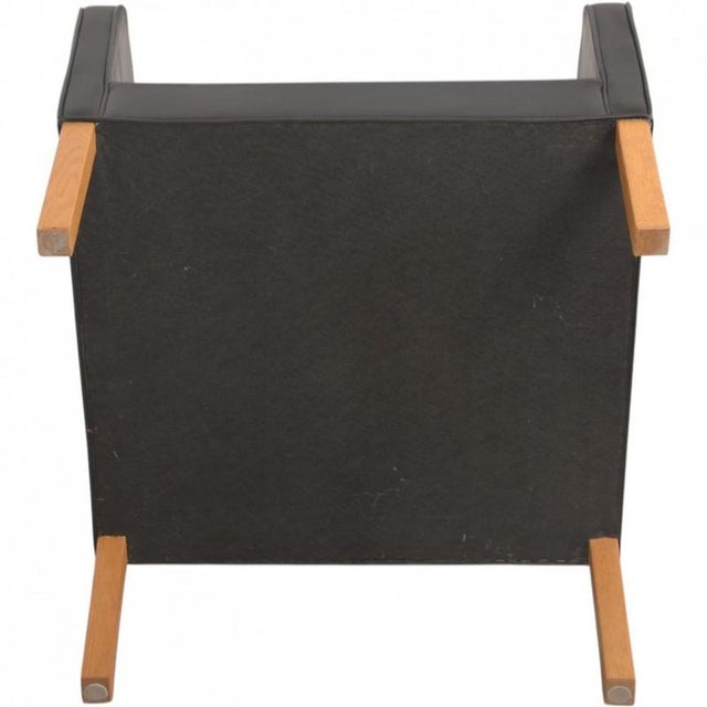 Model 2207 Lounge Chair in Black Leather Børge Mogensen, 1980s For Sale - Image 15 of 16