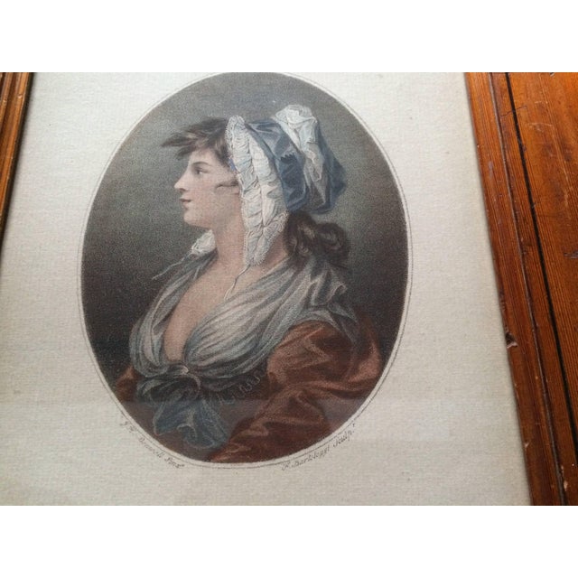 Late 18th Century 18th Century Portrait Color Engraving, Original Frame, 'A Saint Giles's Beauty' For Sale - Image 5 of 7