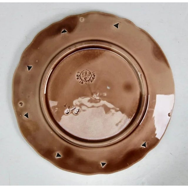 Art Nouveau Water Lily Majolica Service by Villeroy & Boch for Schramberg, Set of 10 For Sale - Image 11 of 13