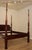 Link Taylor Solid Mahogany Queen Size Rice Carved Poster Bed For Sale - Image 4 of 13