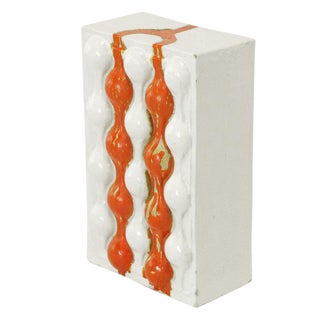 William A. Hoffman (1920-2011) Bi-Color Crate Ceramic Sculpture For Sale