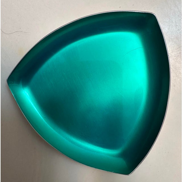 Mid-Century Modern Emerald Green Enameled Bowls by Carl F. Christiansen for Reed and Barton For Sale In Philadelphia - Image 6 of 12