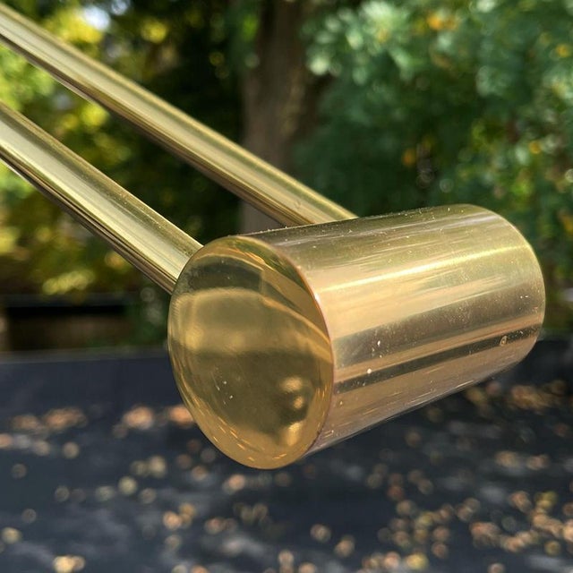 Vintage Adjustable Brass Reading Floor Lamp with Dimmer For Sale - Image 10 of 17