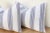 Vintage French Farmhouse Stripe Lumbar Pillows, a Pair For Sale In Los Angeles - Image 6 of 9