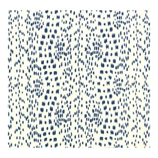 Brunschwig and Fils “Les Touches” Blue Indoor/Outdoor Fabric - 6.5 Yards For Sale
