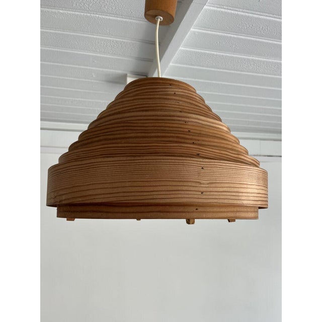 Hans-Agne Jakobsson Pine Pendant Lamp by Hans Agne Jakobsson for Ellysett, 1960s For Sale - Image 4 of 14