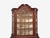 Burnt Umber Dutch Baroque Style, Large Bombe Bookcase, Burr Walnut, Glass, England, 1940s For Sale - Image 8 of 15