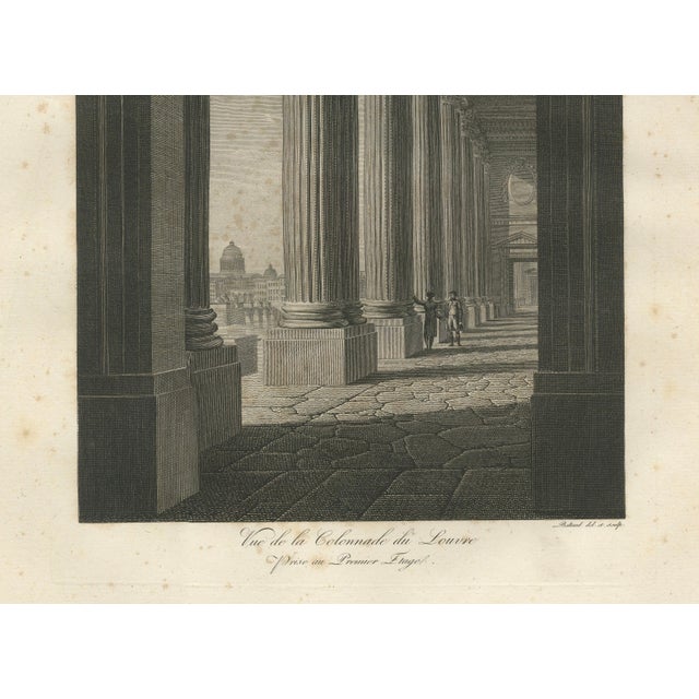 Baltard, Louvre Colonnade, 1803, Engraving For Sale - Image 4 of 10