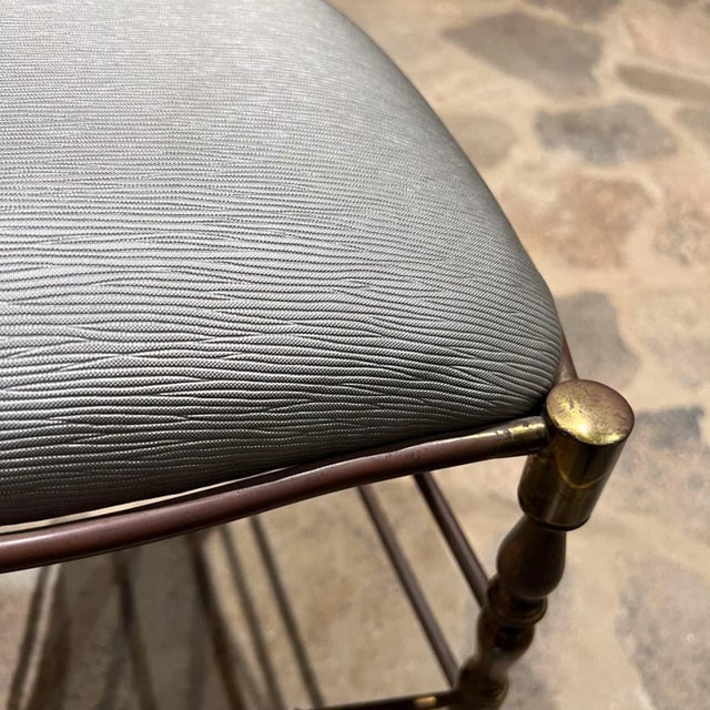 1950s Chiavari Chair in Bronze Italy For Sale - Image 10 of 12