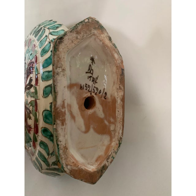Mid 20th Century Mid 20th Century Hand Painted Vase, Made in Italy For Sale - Image 5 of 6
