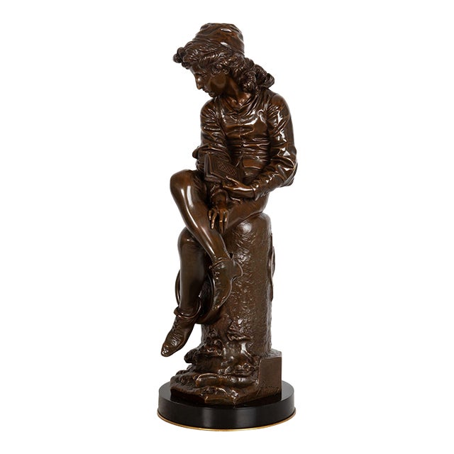 Italian Antique Bronze Sculpture of “Christopher Columbus” by Giulio Monteverde For Sale