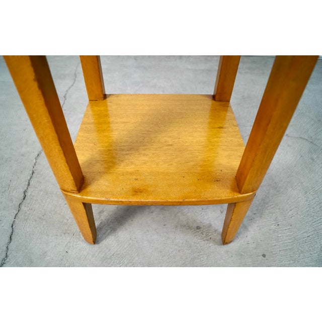 1940’s Art Deco Brown Saltman Style Nightstand For Sale - Image 10 of 12