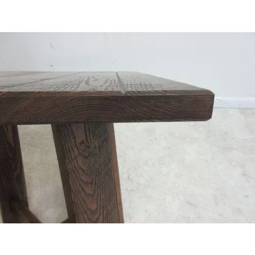 Wood Mission Style Amish Made Oak Lamp Pedestal For Sale - Image 7 of 9