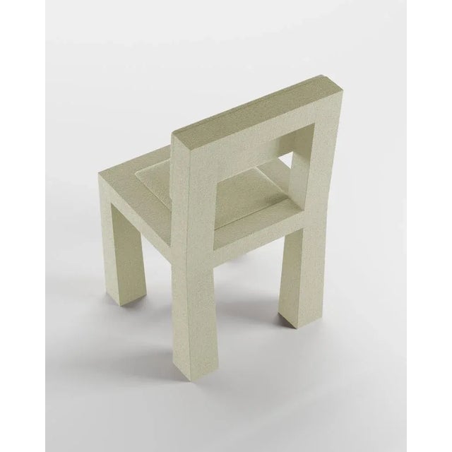 Not Yet Made - Made To Order Modern Raw Chair in Beige Bouclé from Collector For Sale - Image 5 of 6