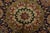 Red Tabriz Rug 9’11” X 12’3” Red Wool Vintage Traditional Hand-Knotted Carpet For Sale - Image 8 of 15