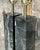 Stone Vintage Boho Solid Black Marble Lamps - a Pair For Sale - Image 7 of 8