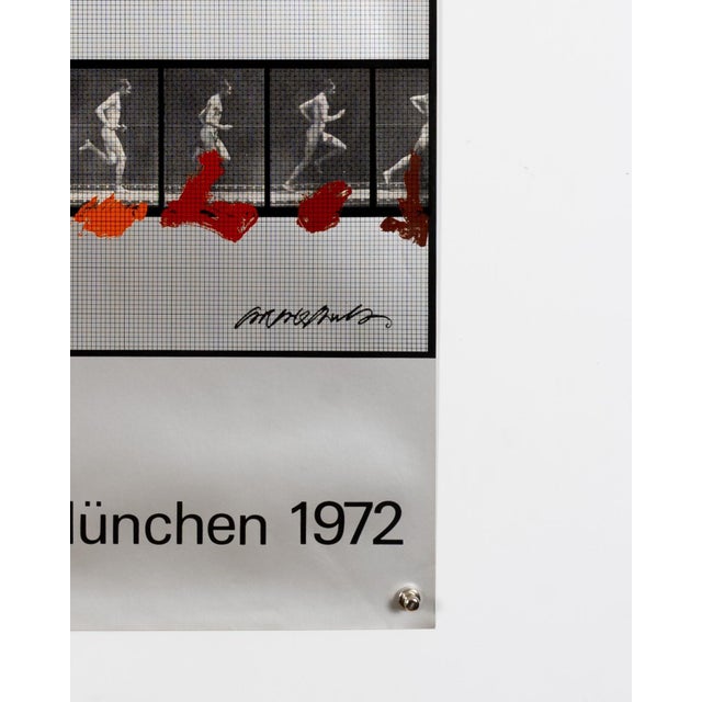 Silver Olympia Serigraph Poster by Shusaku Arakawa, 1972 For Sale - Image 8 of 9