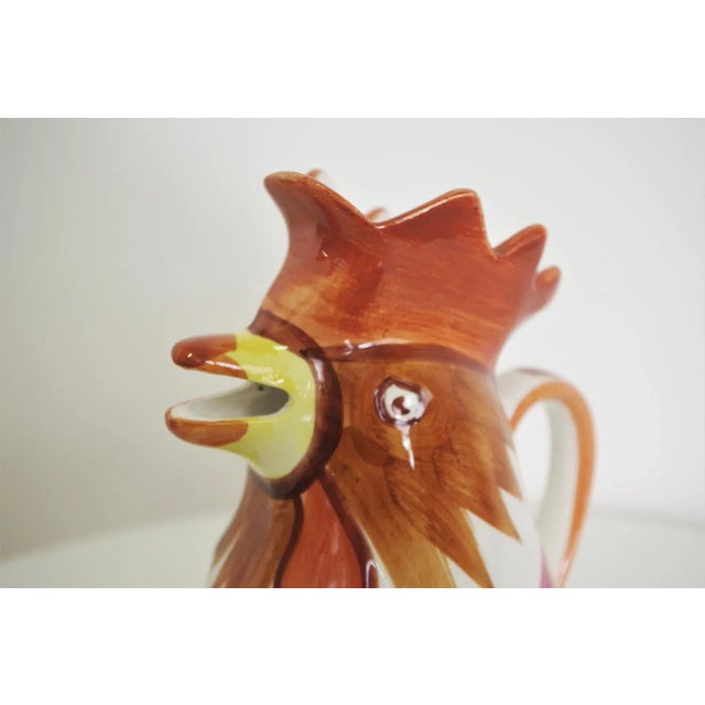 Ceramic Rooster-Shaped Jug from Bassano, 1970s For Sale - Image 7 of 10