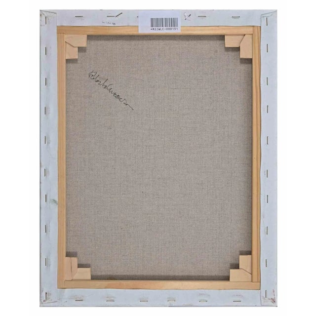 Contemporary Roberto Cuccaro, Moonlight, Original Oil on Canvas, 2000s For Sale - Image 3 of 4