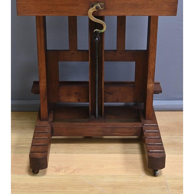 Double-Sided Oak Studio Easel For Sale - Image 6 of 18