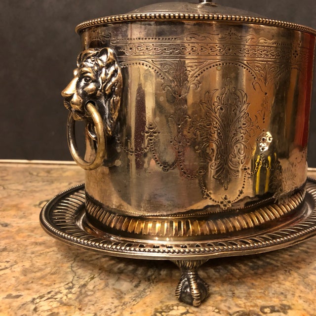 Sheffield Silver Co. Mid 19th Century Neoclassical English Silverplate Box For Sale - Image 4 of 8