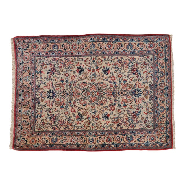 Vintage Isfahan Rug - 2'8" x 3'7" For Sale