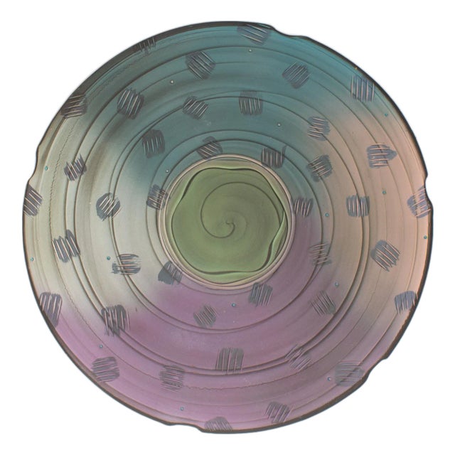 Studio Pottery Wall Charger by Jim Kemp For Sale