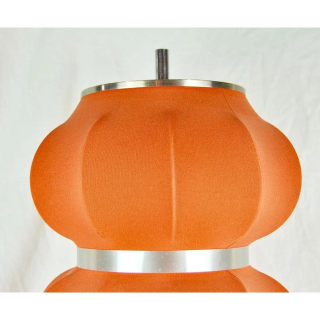 Textile Chrome and Fabric Table Lamp, 1960s For Sale - Image 7 of 12