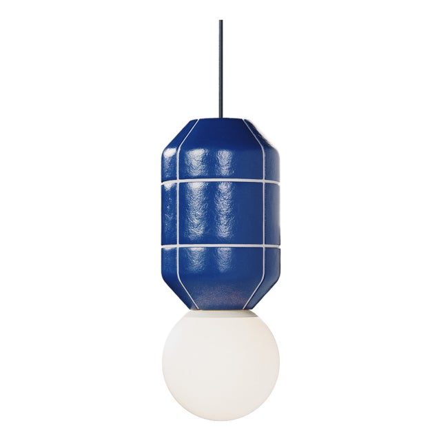 Ceramic Base Pendant Lamp by Svitanok For Sale