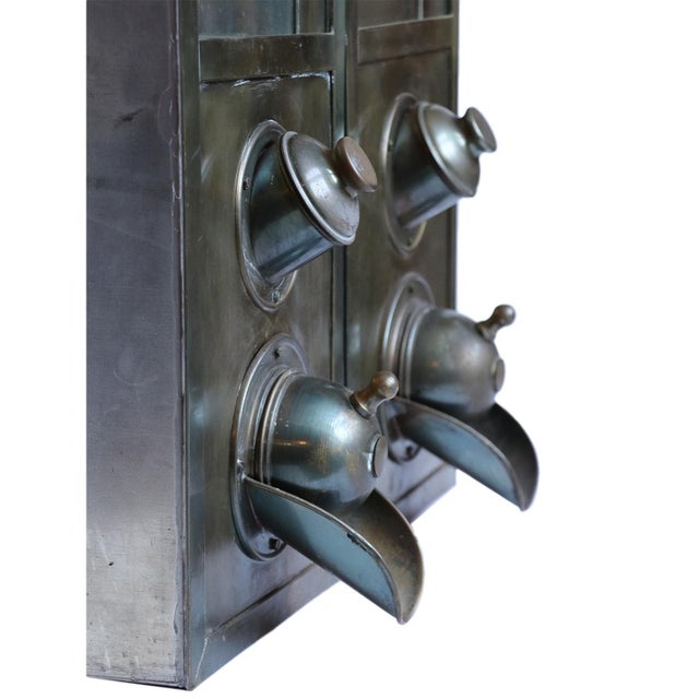 Metal Commercial Coffee Bean Dispensers, Pair For Sale - Image 7 of 11