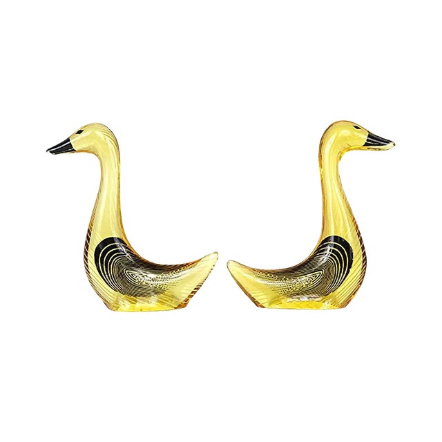 Mid-Century Geese in Acrylic Glass by Abraham Palatnik, Set of 2 For Sale