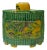Chinese Yellow Green Scenery Theme Rhombus Ceramic Jar For Sale