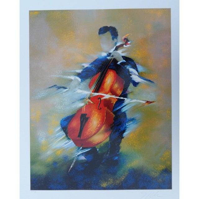 Victor Spahn, Concert soliste à la contrebasse, Screen Print For Sale