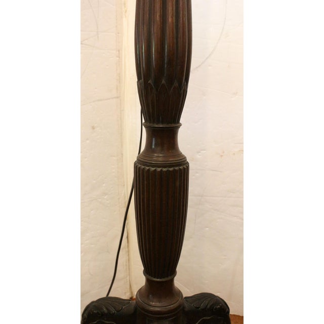 Traditional Circa 1810 English Regency Bedpost Now as a Floor Lamp For Sale - Image 3 of 5