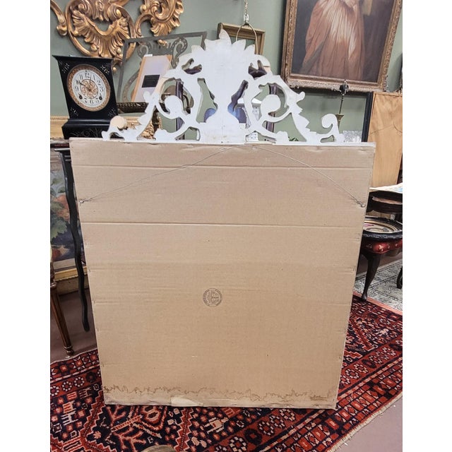 French Provincial Fine Vintage 1950s Florentine Mirror For Sale - Image 3 of 10