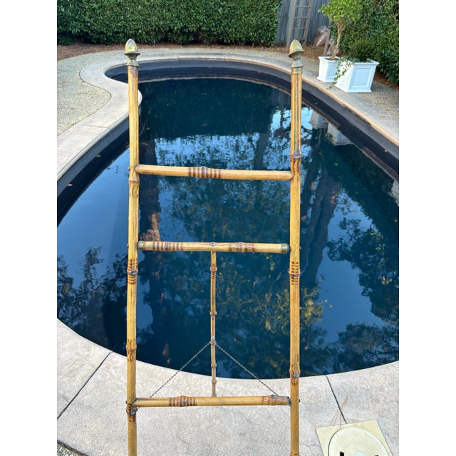 Mid 20th Century Early to Mid Twentieth Century Natural Bamboo Art Display Easel 64” Tall For Sale - Image 5 of 10